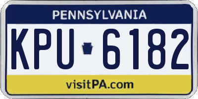 PA license plate KPU6182