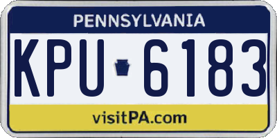 PA license plate KPU6183