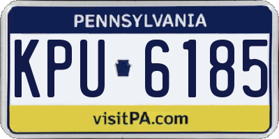 PA license plate KPU6185