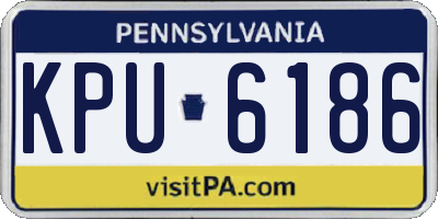 PA license plate KPU6186