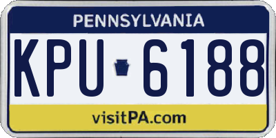 PA license plate KPU6188