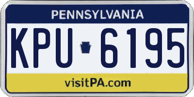 PA license plate KPU6195