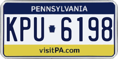 PA license plate KPU6198