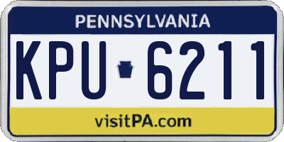 PA license plate KPU6211