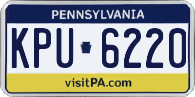 PA license plate KPU6220