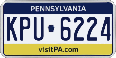 PA license plate KPU6224