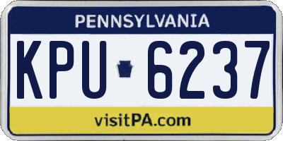PA license plate KPU6237