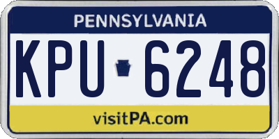PA license plate KPU6248