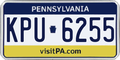 PA license plate KPU6255
