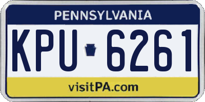PA license plate KPU6261