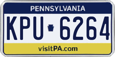 PA license plate KPU6264