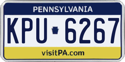 PA license plate KPU6267