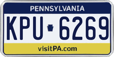 PA license plate KPU6269
