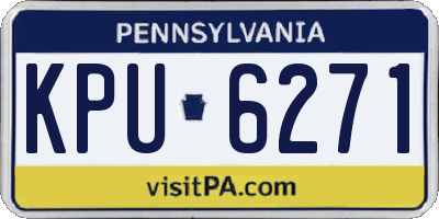 PA license plate KPU6271
