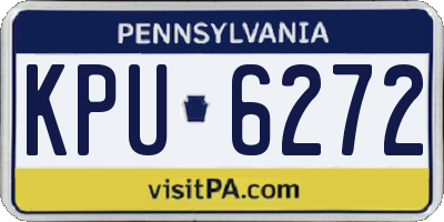 PA license plate KPU6272