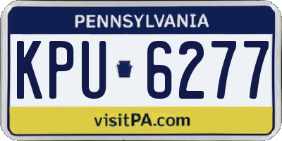 PA license plate KPU6277