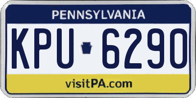 PA license plate KPU6290