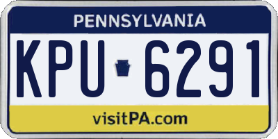 PA license plate KPU6291