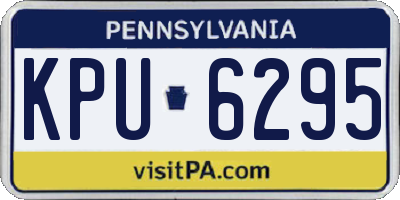 PA license plate KPU6295