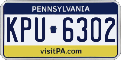 PA license plate KPU6302