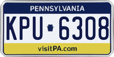 PA license plate KPU6308