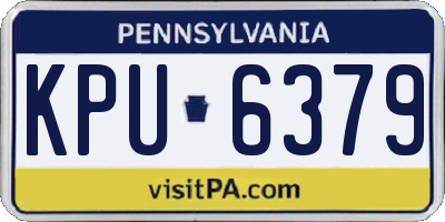 PA license plate KPU6379