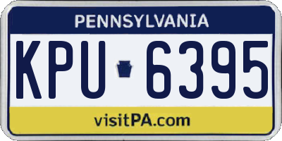 PA license plate KPU6395