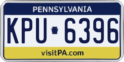 PA license plate KPU6396