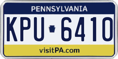 PA license plate KPU6410