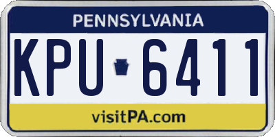 PA license plate KPU6411