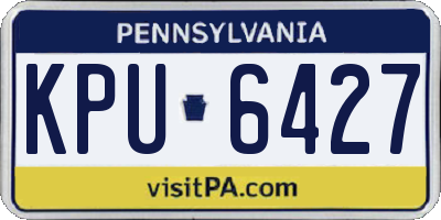 PA license plate KPU6427