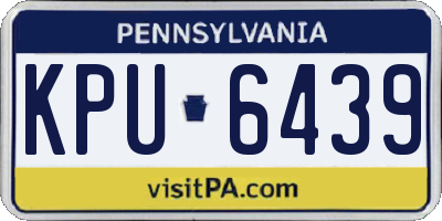 PA license plate KPU6439