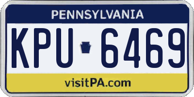PA license plate KPU6469