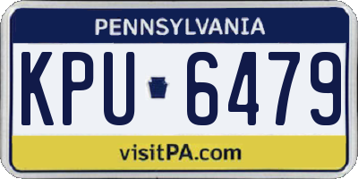 PA license plate KPU6479