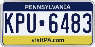 PA license plate KPU6483