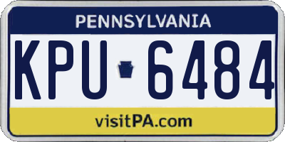 PA license plate KPU6484