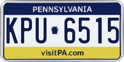 PA license plate KPU6515