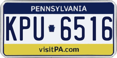PA license plate KPU6516