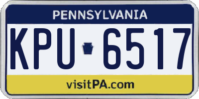 PA license plate KPU6517