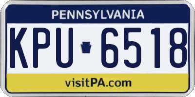 PA license plate KPU6518