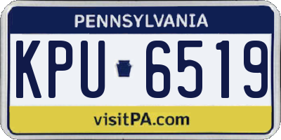 PA license plate KPU6519