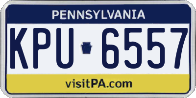 PA license plate KPU6557