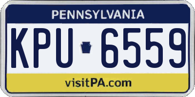 PA license plate KPU6559