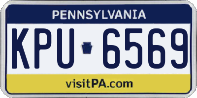 PA license plate KPU6569