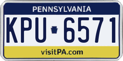 PA license plate KPU6571