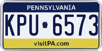PA license plate KPU6573