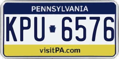 PA license plate KPU6576