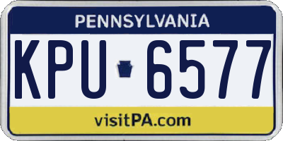 PA license plate KPU6577