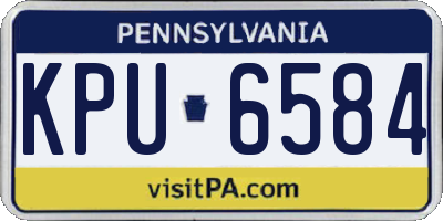 PA license plate KPU6584