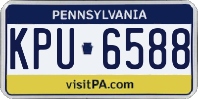 PA license plate KPU6588